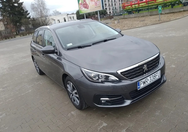 Peugeot 308 cena 58900 przebieg: 43800, rok produkcji 2020 z Września małe 172